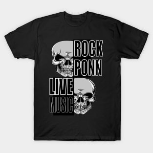 Rock Ponn Live Music tee design birthday gift graphic T-Shirt